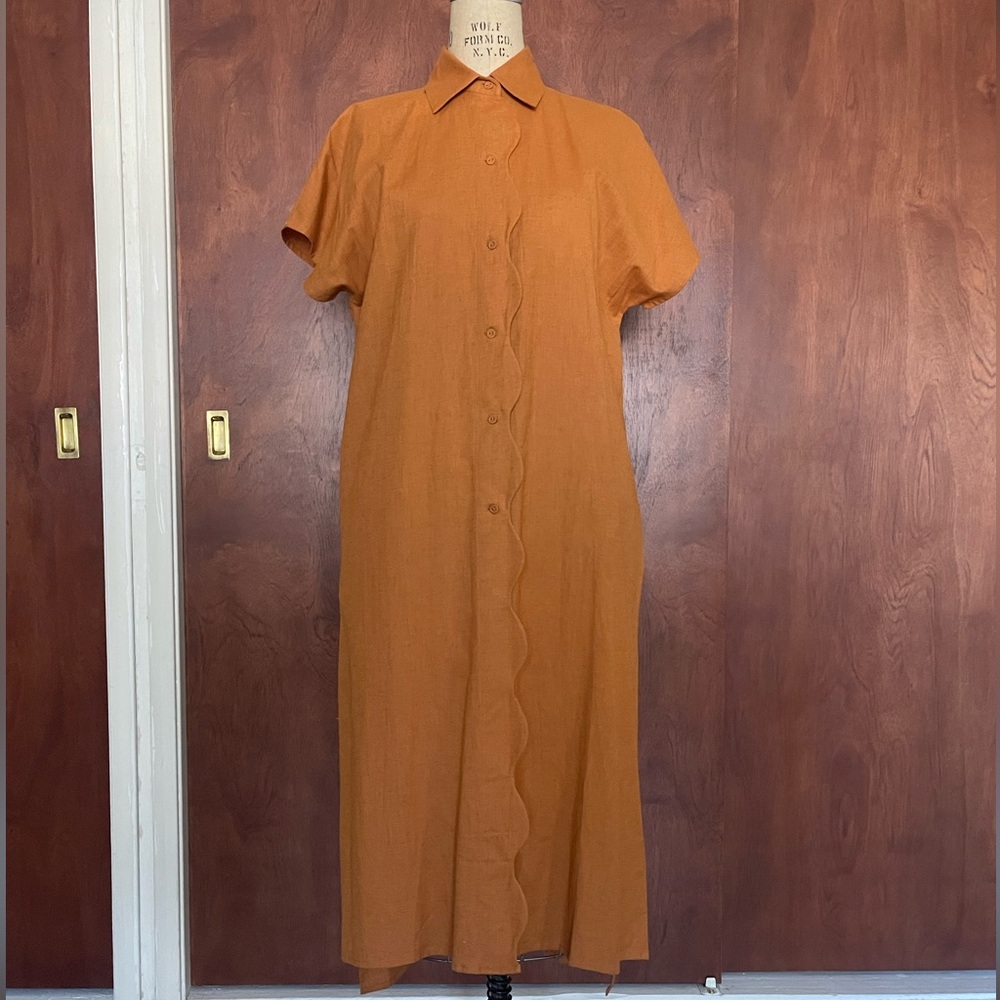 Rujuta Sheth HARPER SHIRT DRESS | SPRUCE | Medium